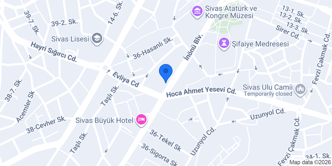 Doğu Şekerleme konumu