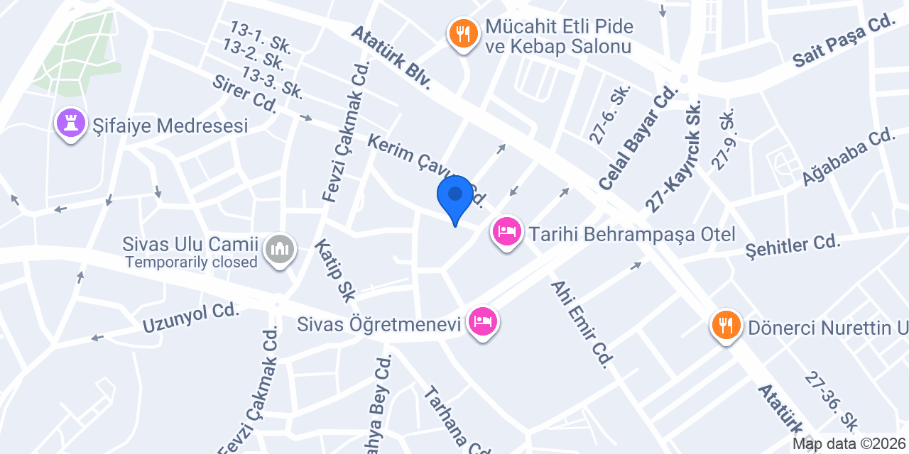 Mutlu Veteriner Kliniği konumu