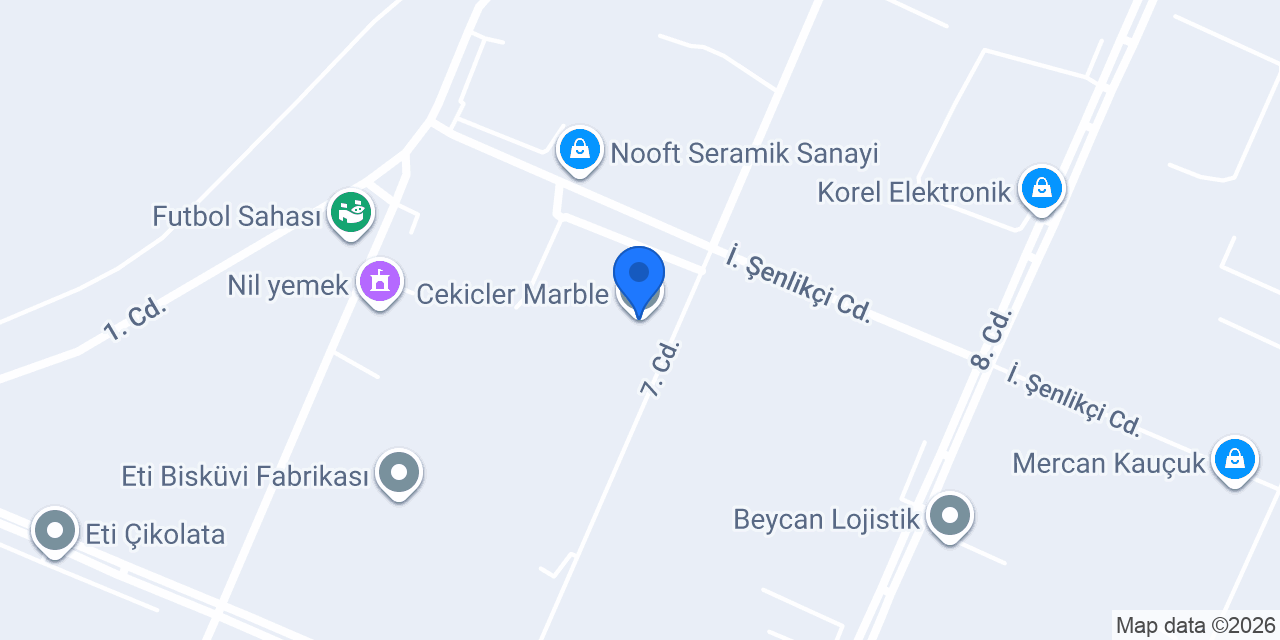 Cekicler Marble konumu