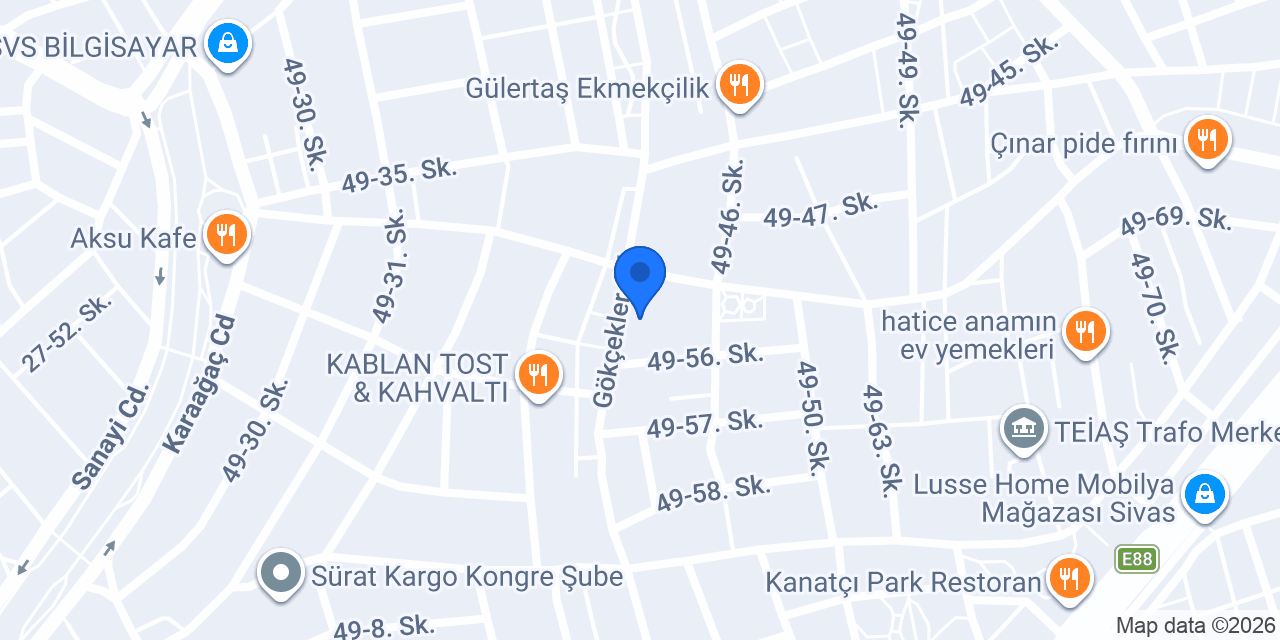 İnönü İlkokulu konumu