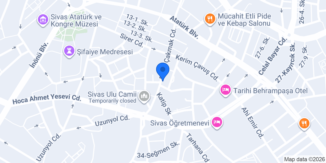 Kösedağ Emlak konumu