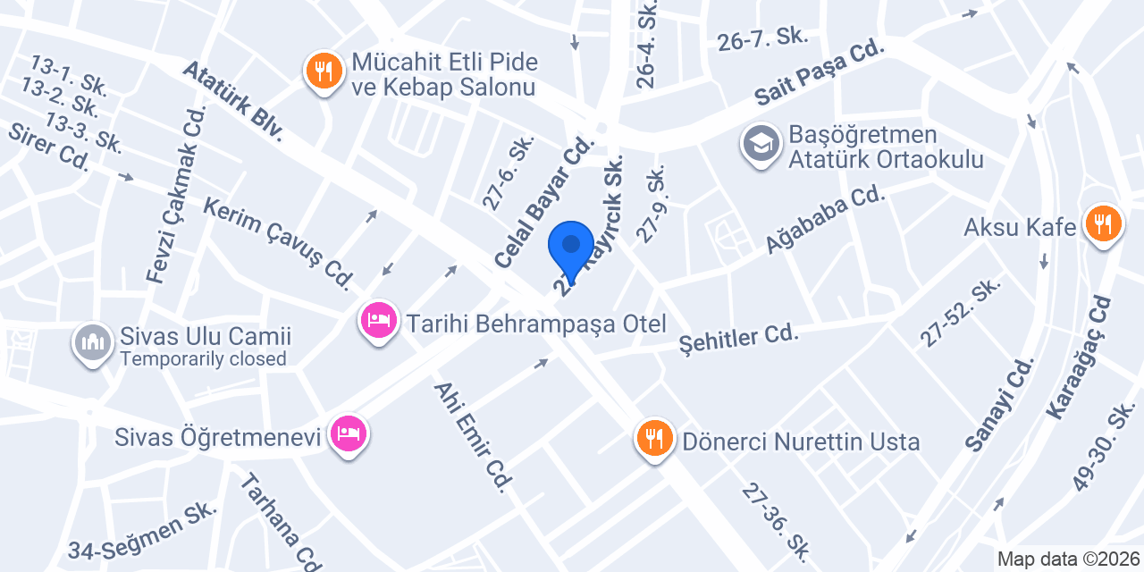 Filli Boya Sivas konumu