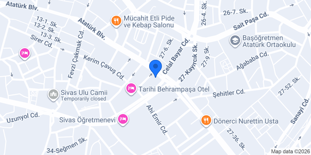 Kurşunlu Hamamı konumu