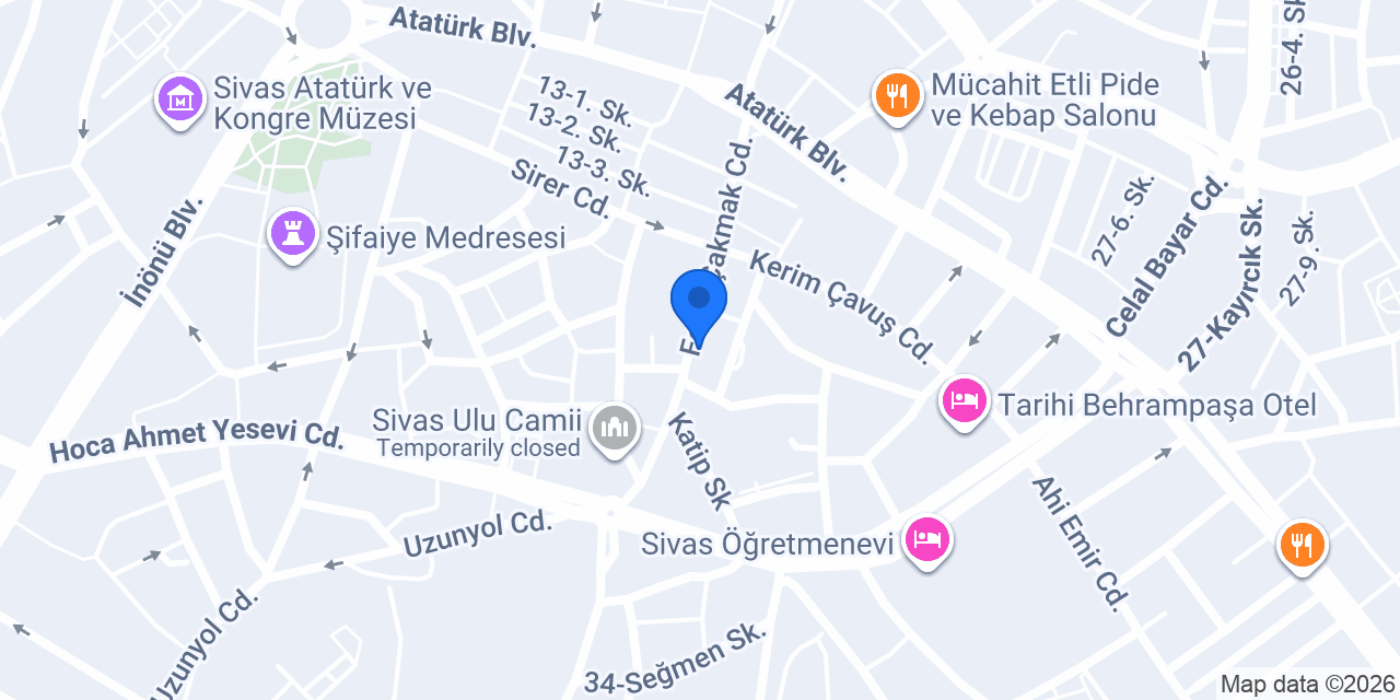 Öz Sivaslılar Pide Fırını konumu