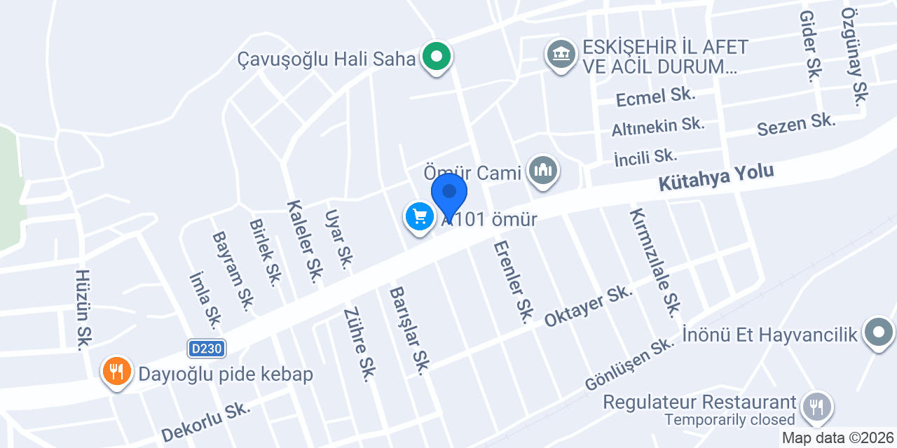 Oruç Yemek konumu