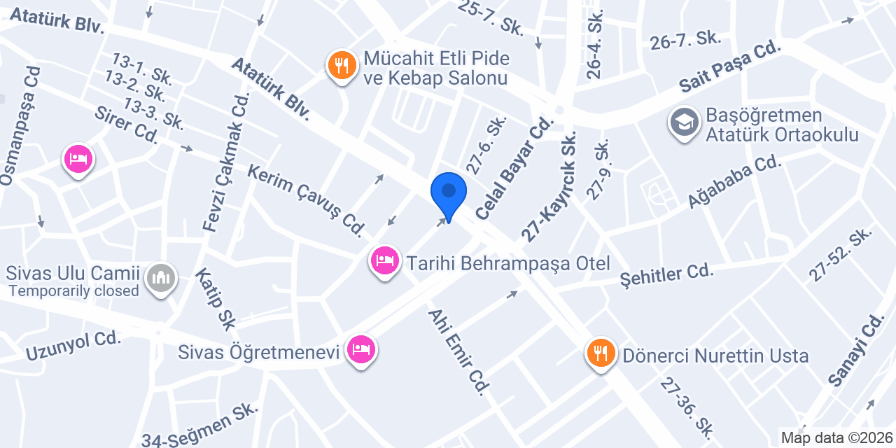 Atılım Yapı Malzemeleri konumu