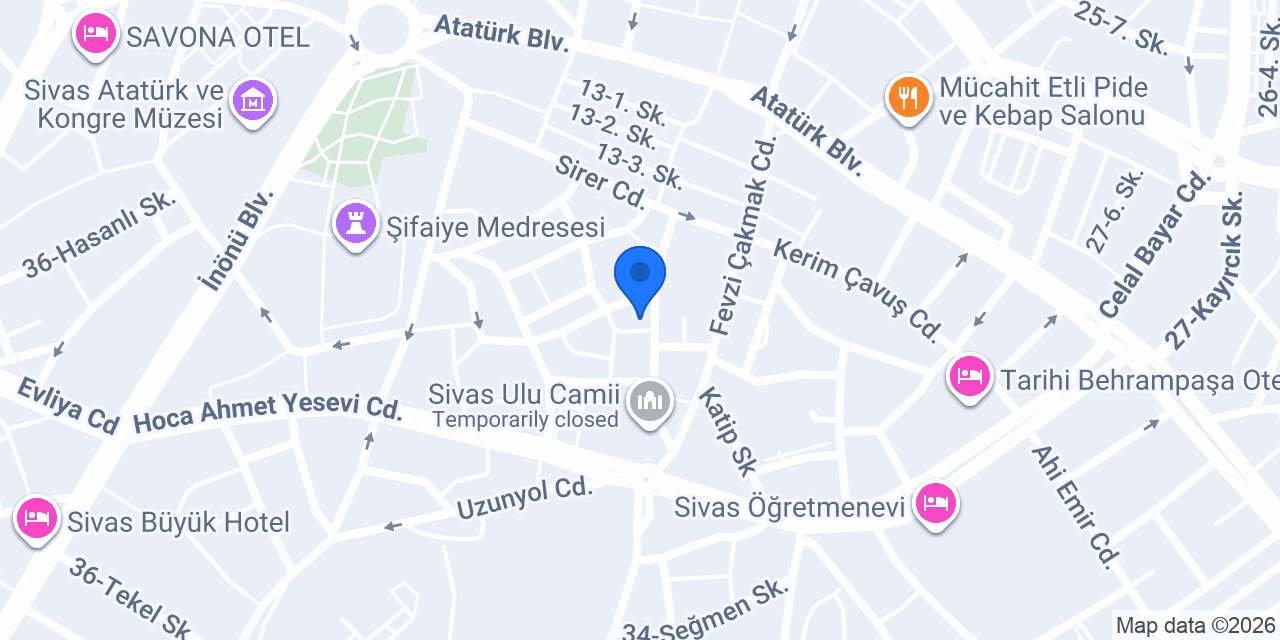 Deren Mobilya konumu