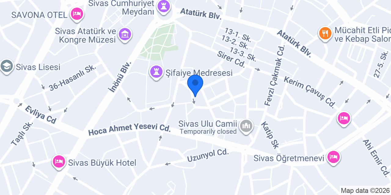 Deniz Cafe Nargile konumu