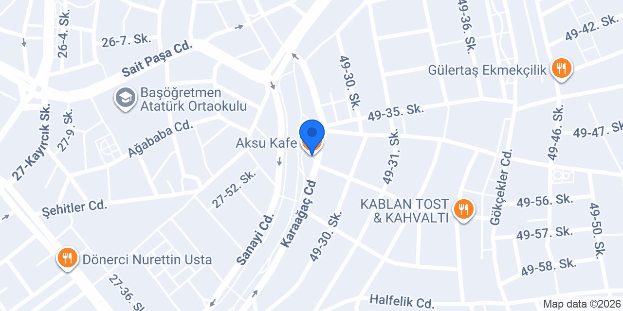 Aksu Kafe konumu