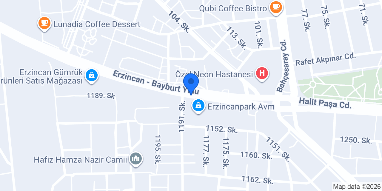 Caploonba Erzincan konumu