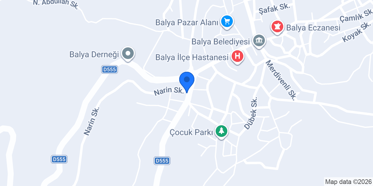 Balya İlçe Tarım Ve Hayvancılık Müdürlüğü konumu