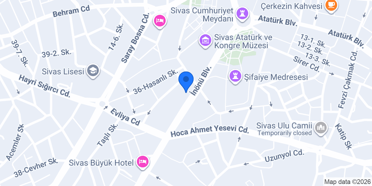 Koçak Sivas konumu