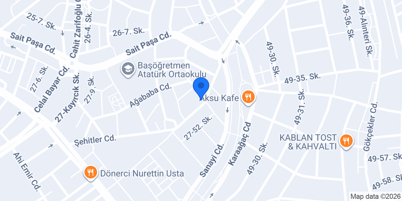Çadırcı Ahmet konumu