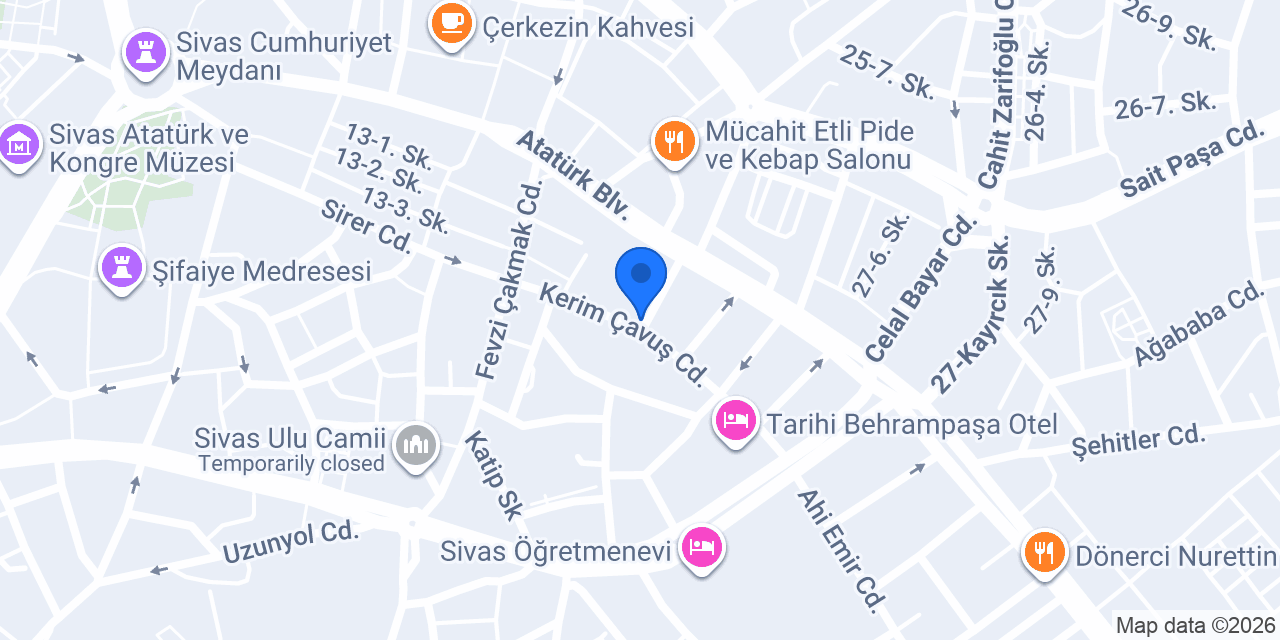 Sivas Kelle Çorbacısı konumu