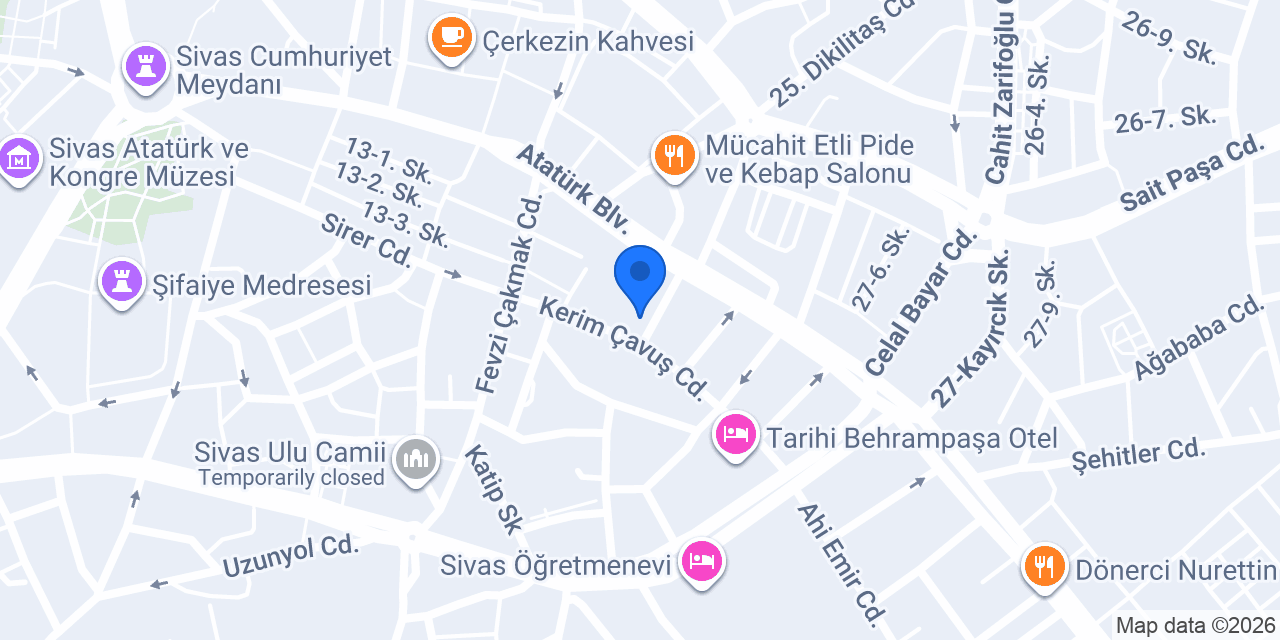 SİVAS HAYAT SİGORTA konumu