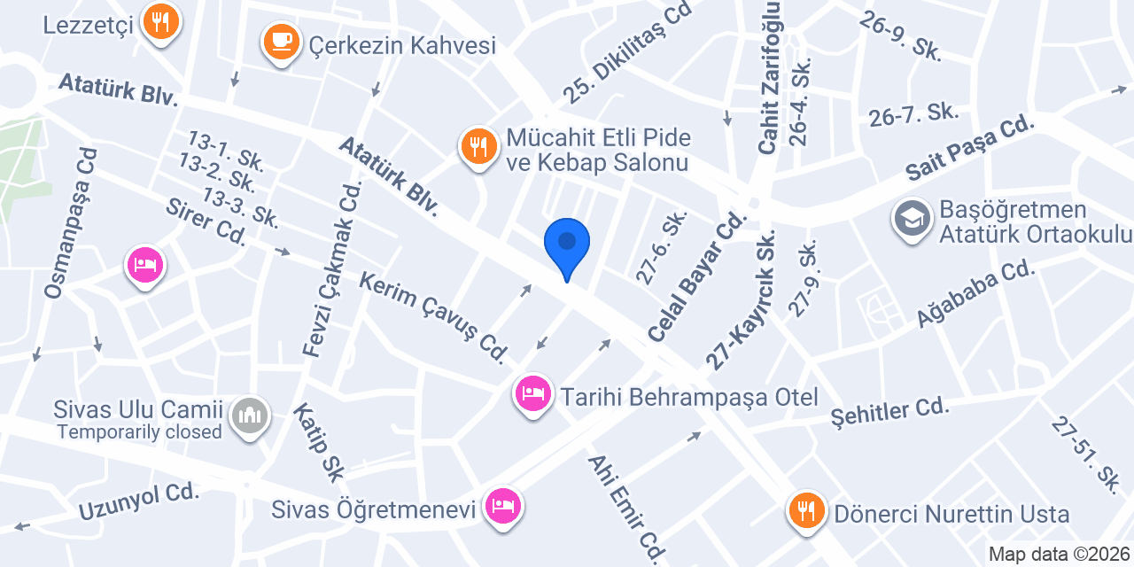 Makam Çorba & Köftecim konumu