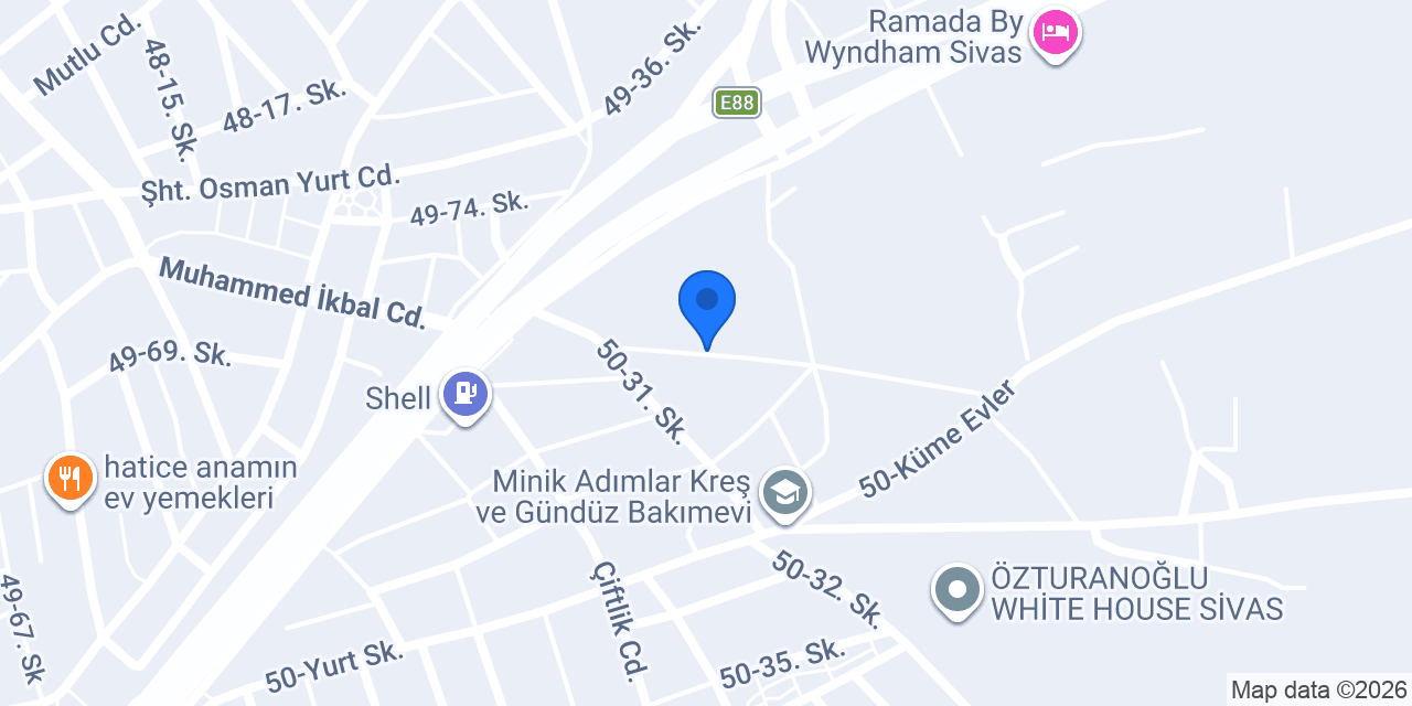 Flos Duvar Kağıdı konumu