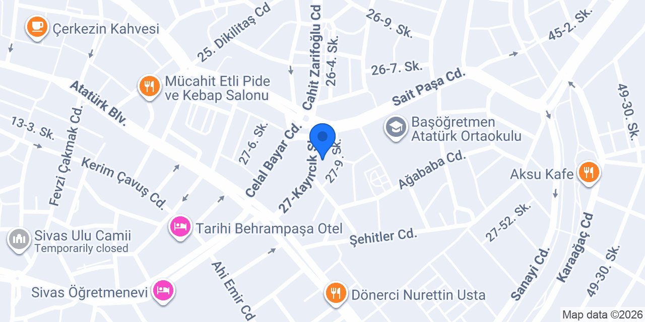 SİVAS MOBİLYA KURULUM MONTAJ konumu