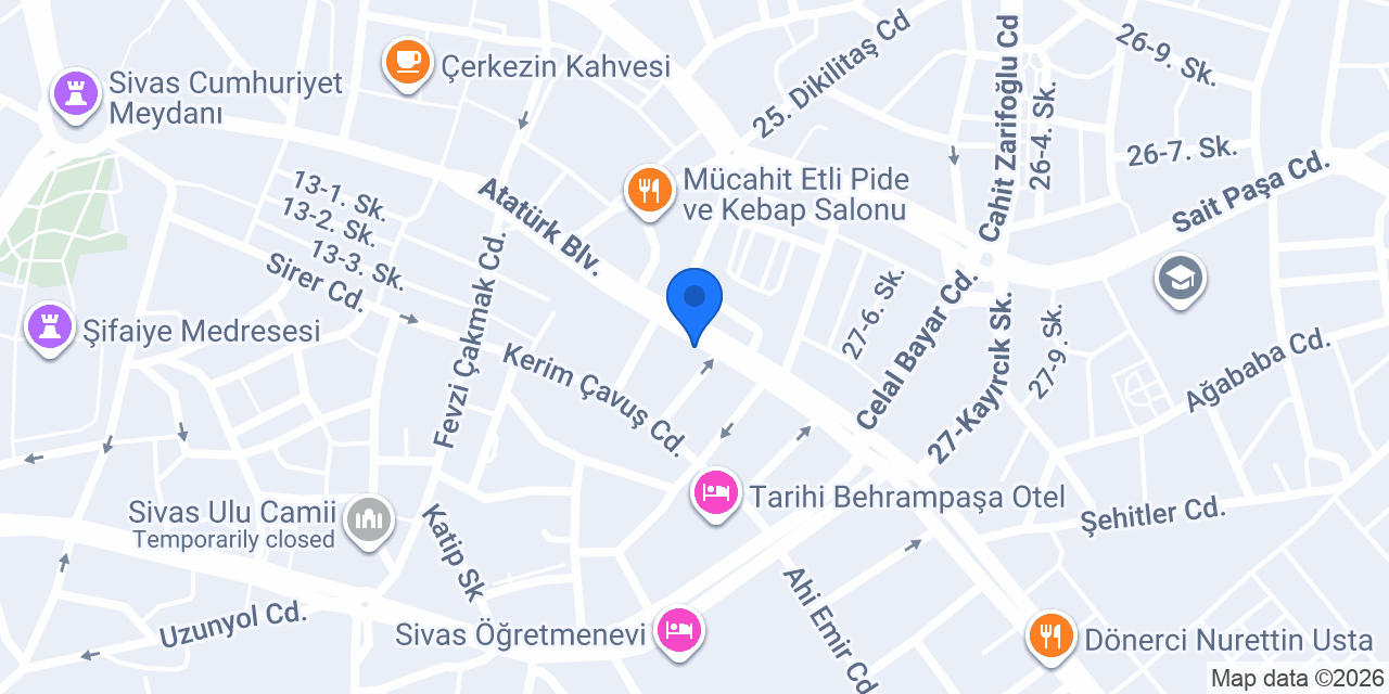 Sivas Atabey Tur konumu