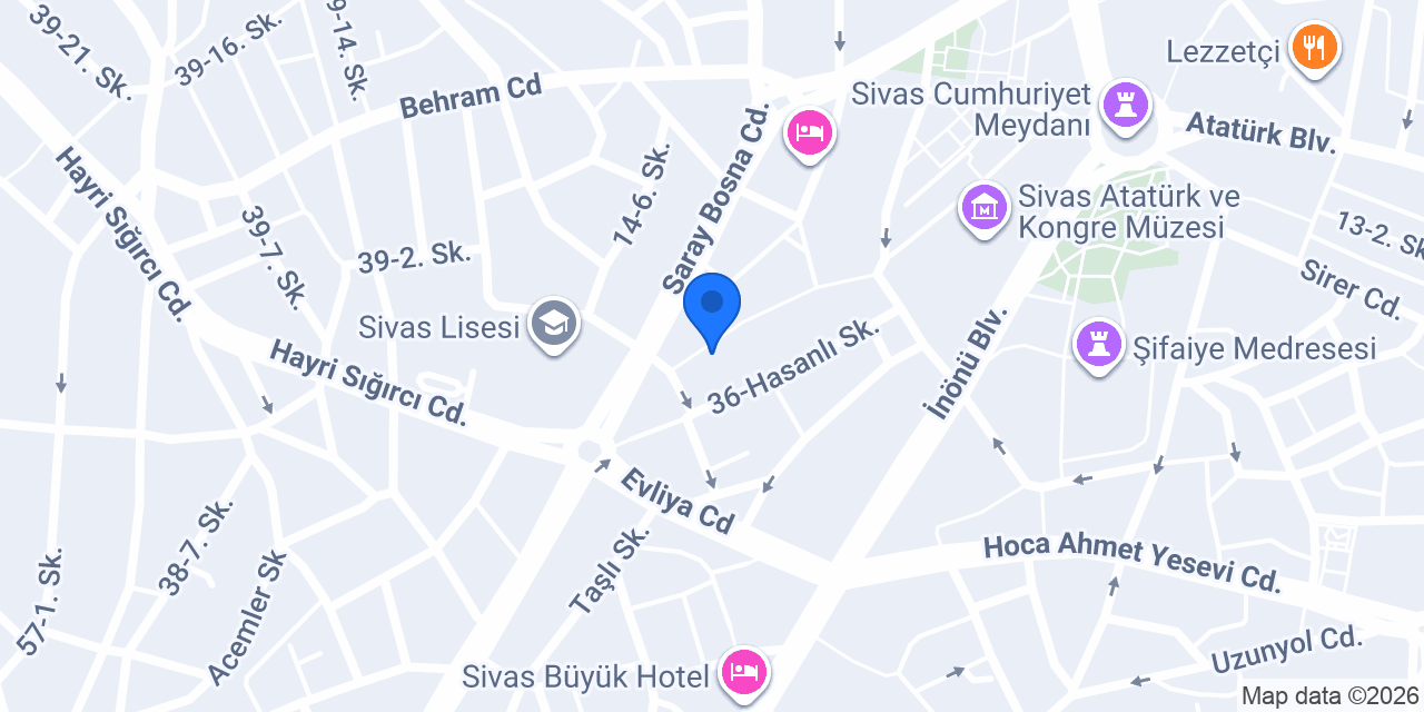Öğrenci İşleri Cafe konumu