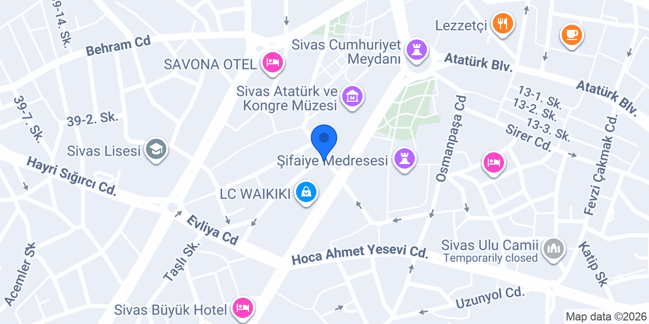 SELEK SİGORTA SİVAS konumu