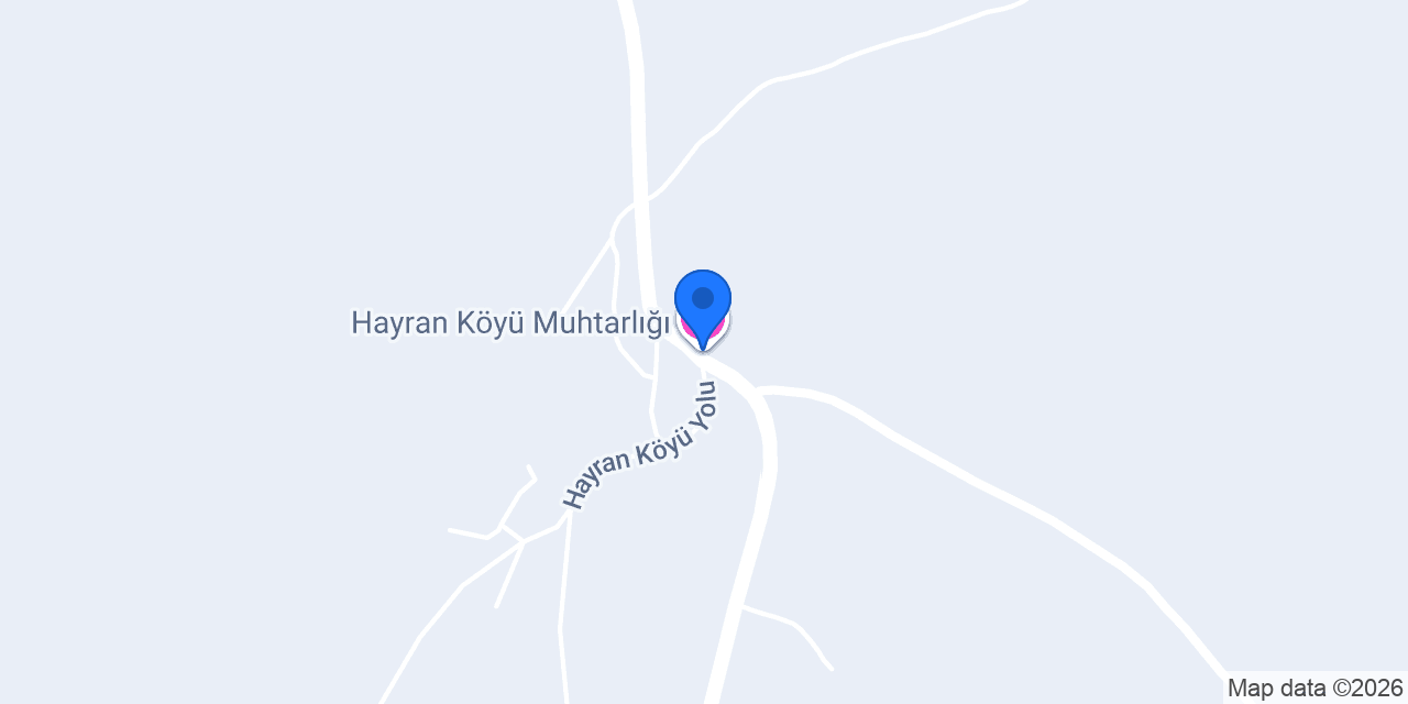 Hayran Köyü Muhtarlığı konumu
