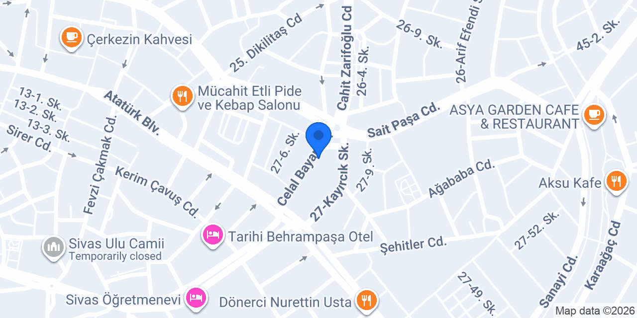 VOLTA SİVAS FABRİKA SATIŞ MAĞAZASI konumu