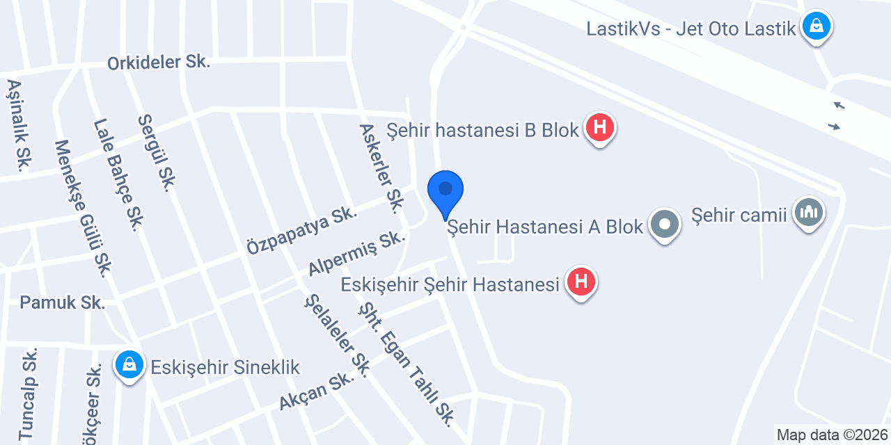 Şehir Hastanesi Kreş konumu