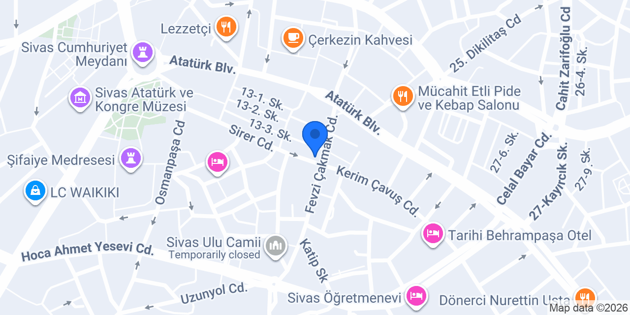 EOSS BEAUTY SİVAS konumu