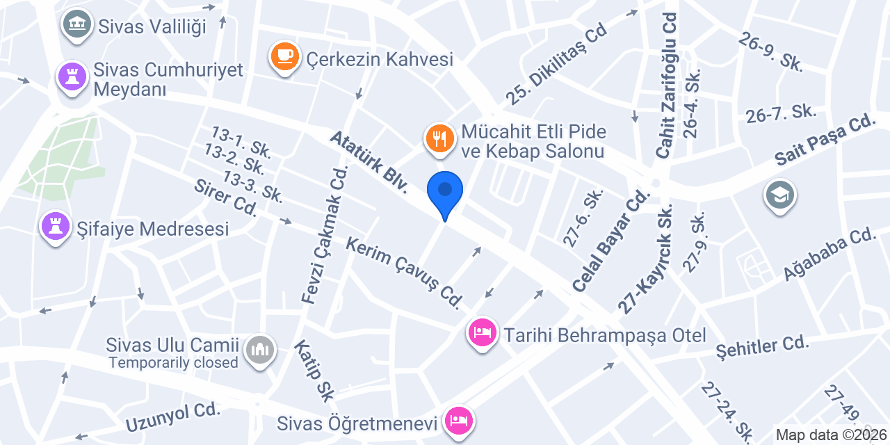 Aksoylar Ticaret konumu