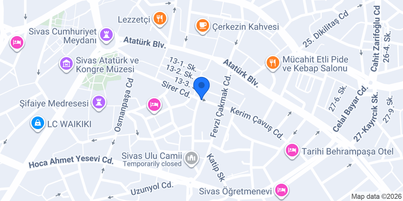 Favori Bay Bayan Terzi konumu