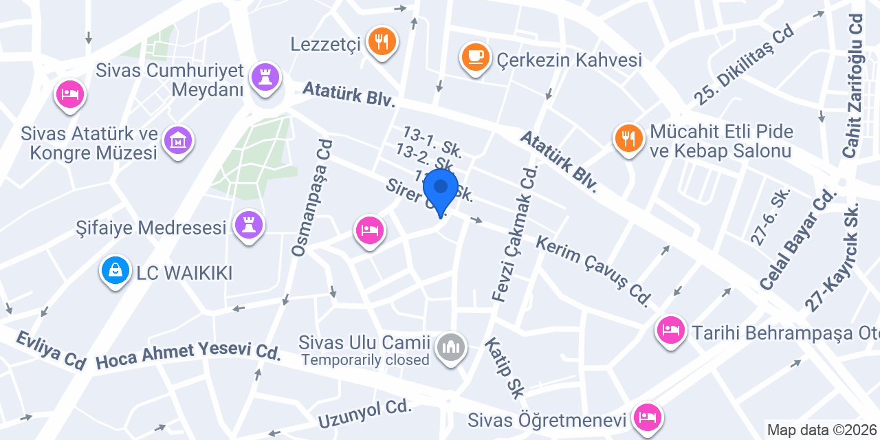 Seval Aksesuar Mobilya konumu
