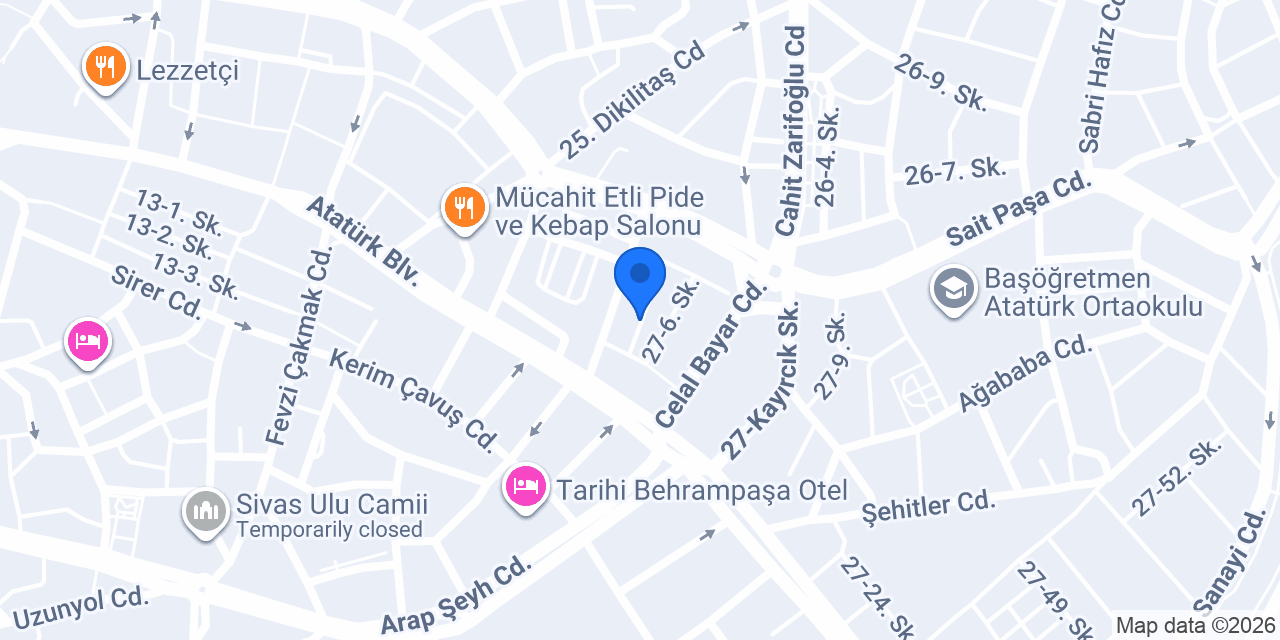 zehra apart pansiyon konumu