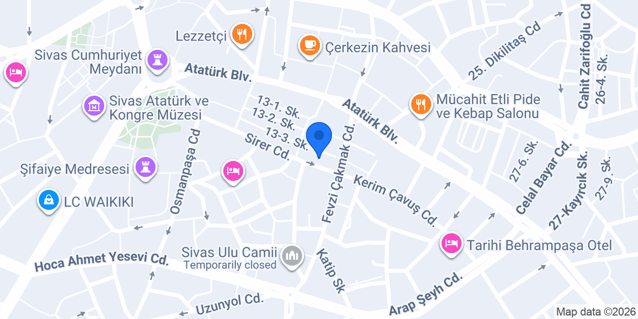 Diş Hekimi Burhan Avcı konumu