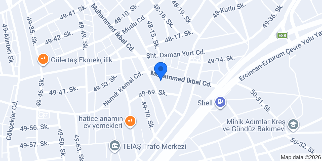 Çınar pide fırını konumu
