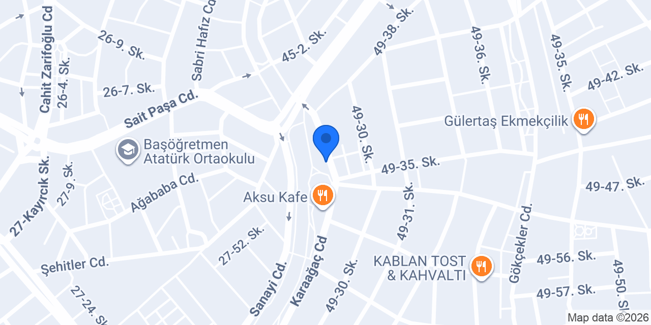 Cafe Değirmen konumu
