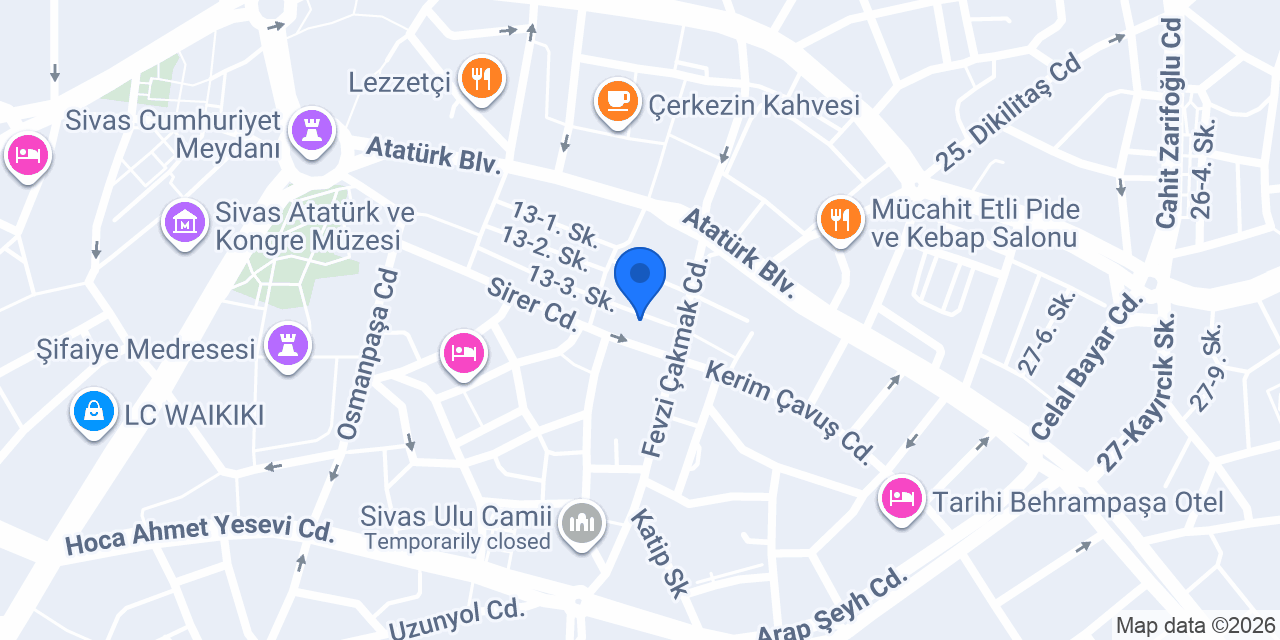 Derman Tıp Merkez konumu