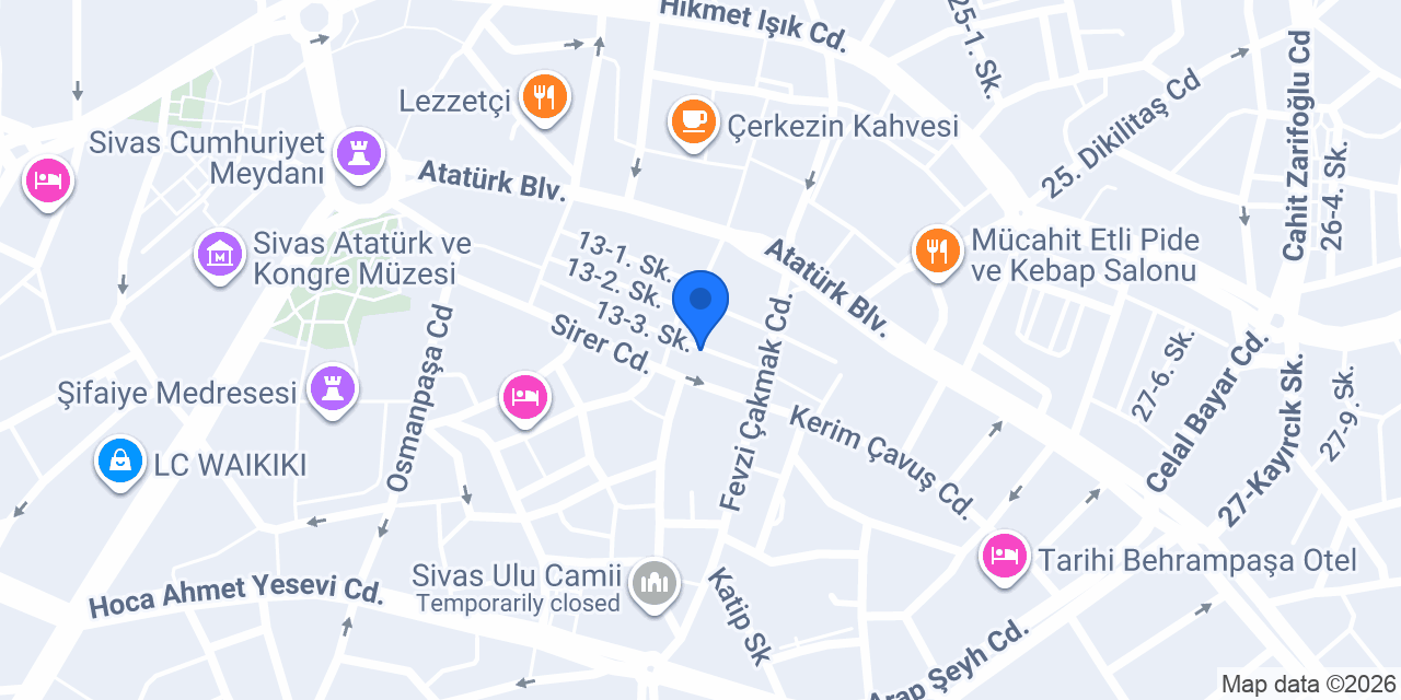 SİVAS ELEKTRİKCİ MURAT USTA konumu
