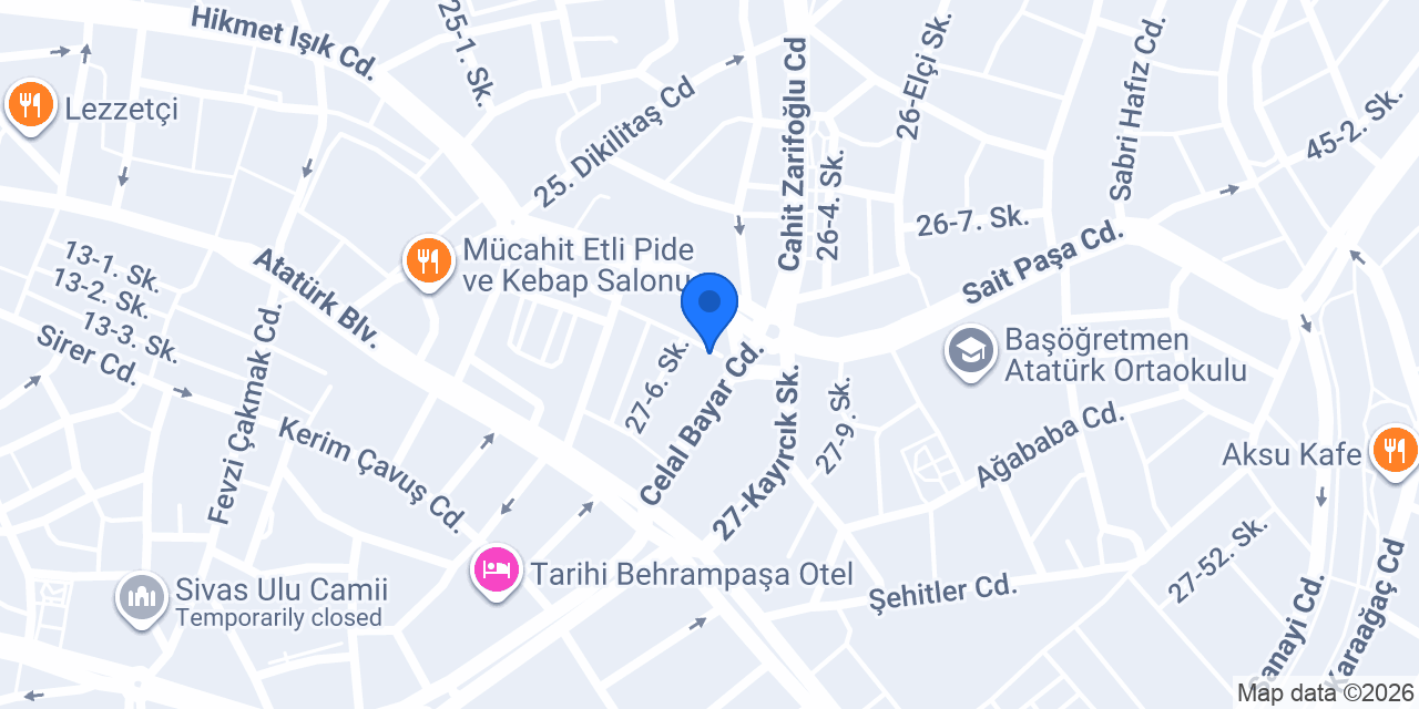 Çimen Ticaret konumu