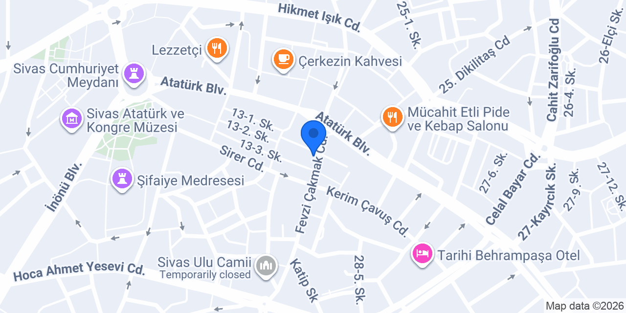 BU Döner Lahmacun konumu