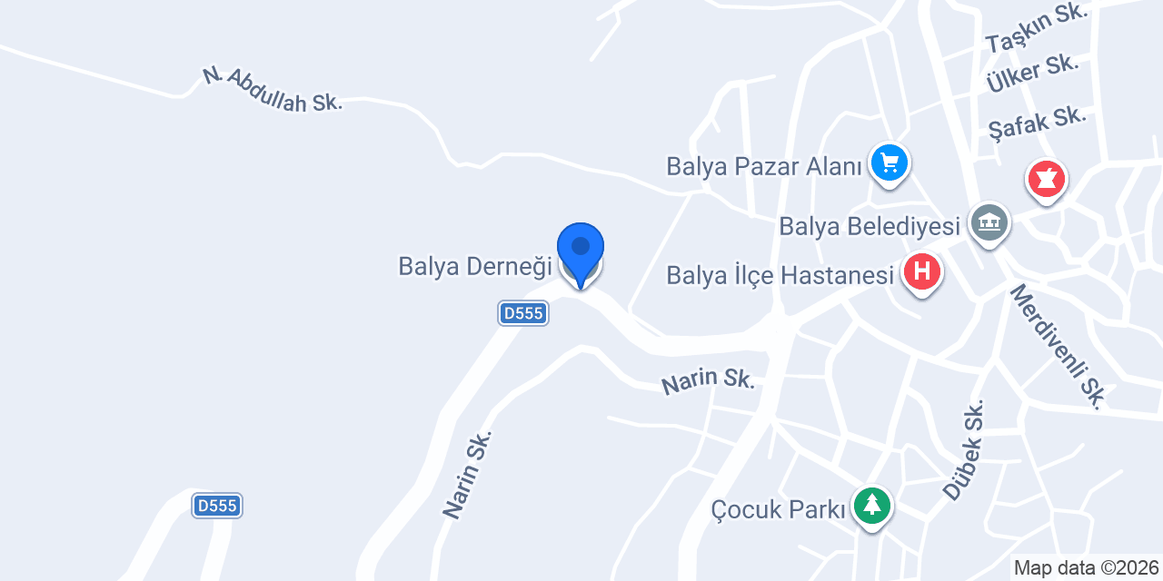 Balya Derneği konumu