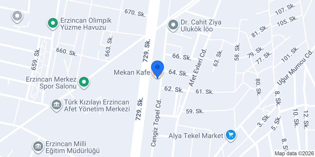 Mekan Kafe konumu
