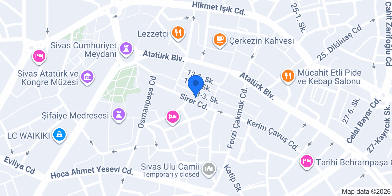 Yeni Taç Mobilya konumu
