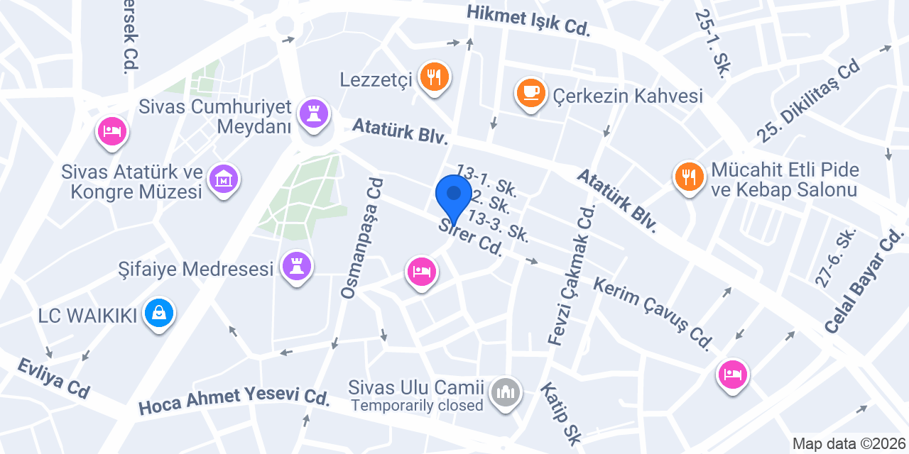 Denge Avukatlık Bürosu konumu