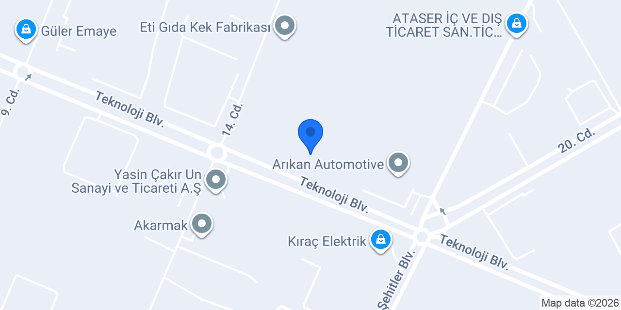 Eti Yönetim Kampüsü konumu
