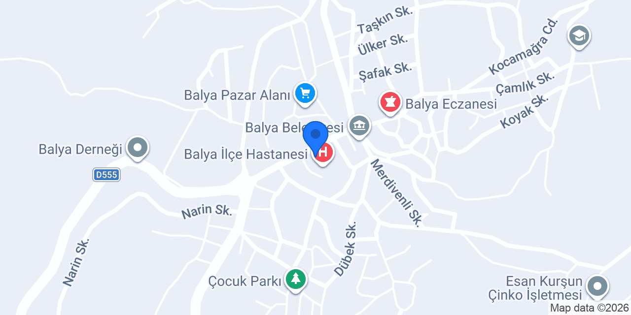 Balıkesir Balya ASM konumu