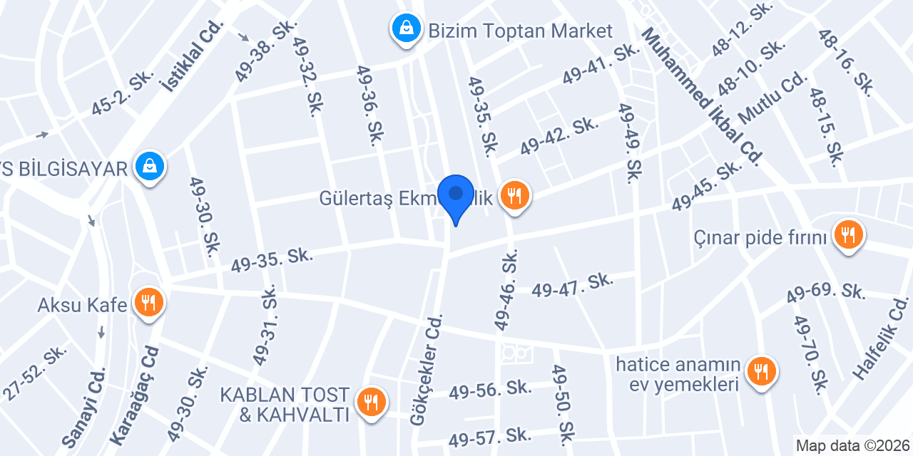 Talha et market konumu