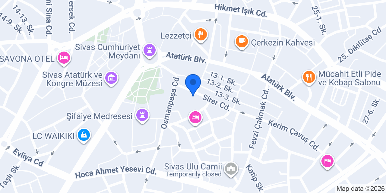 Zeki Kütük Tekstil konumu