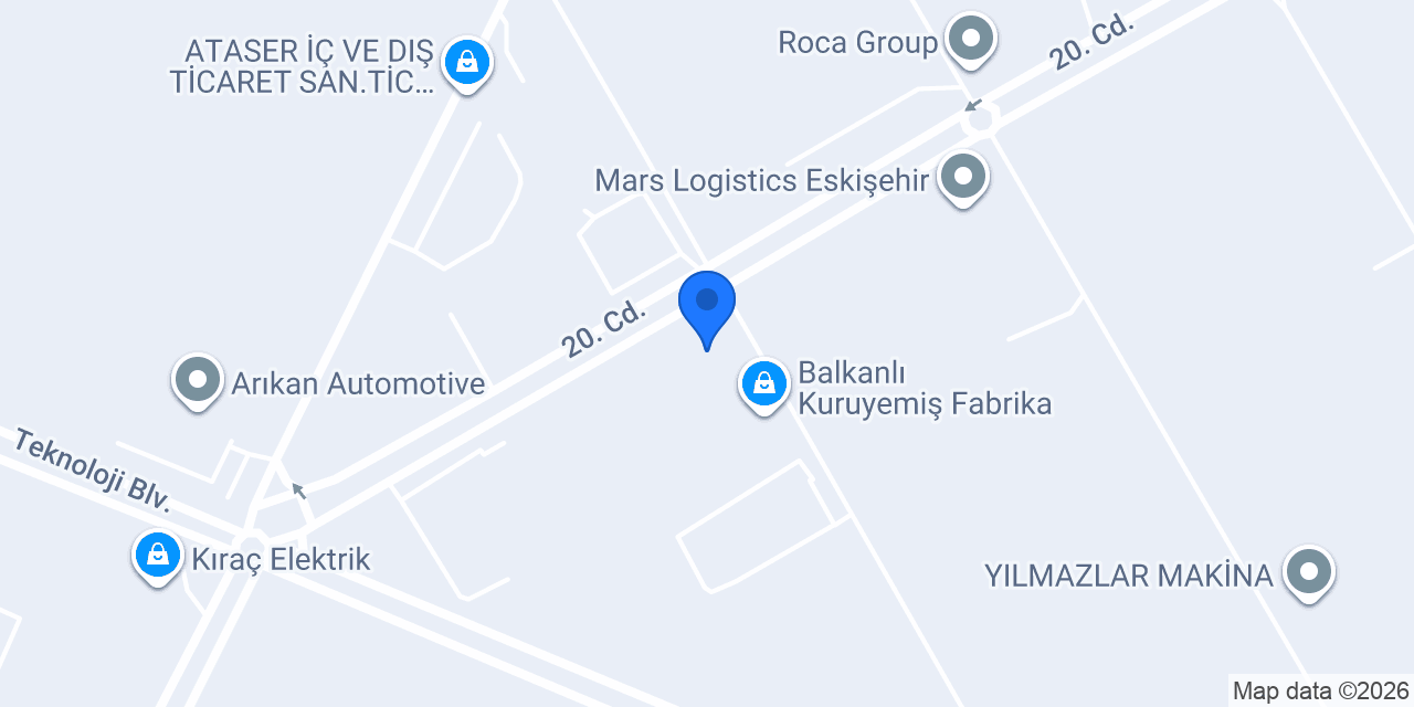 Es Glass Cam Sanayi konumu