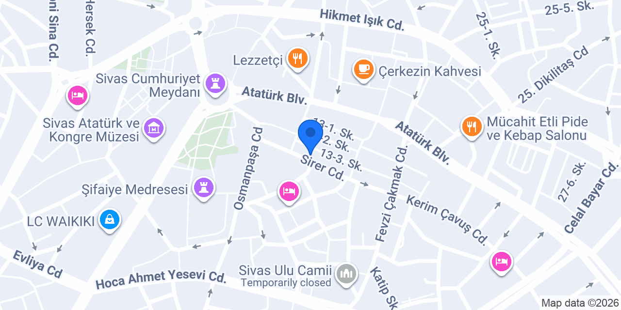 Aralık Kitap Kafe konumu